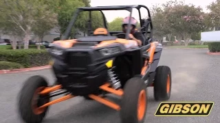 Gibson Polaris RZR Turbo Exhaust - Stock vs. Gibson Twin Rear