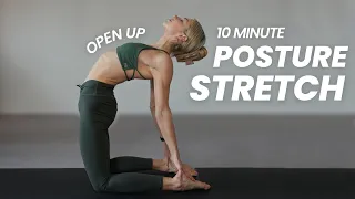 10 Minute Upper Body Stretch for good posture, back & Neck pain