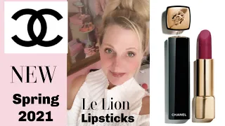 Chanel Le Lion | Chanel Le Lion Rouge Allure Lipstick review with swatches | #shorts
