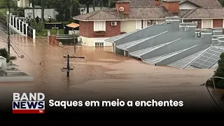 Polícia entra em confronto com saqueadores em Canoas | BandNews TV