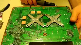 Xbox 360 fat version replacing the heat sink compound tutorial. RROD error repair guide!