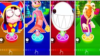 The Amazing Digital Circus Pomni vs Jax vs Bubble vs Kinger Tiles Hop EDM RUSH