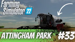 BARLEY HARVEST TIME!! #fs22 #attinghampark #youtube #gameingdad #jcb #masseyferguson #valtra #fendt