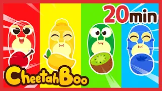 🌈Best Color Songs Compilation✨ | Rainbow Poo song + more | Nursery rhymes & Kids Song | #Cheetahboo