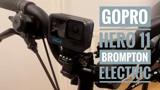 GoPro Hero 11 in Brompton C Line Electric Folding Bike 2023