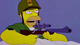 Grampa Simpson in the war
