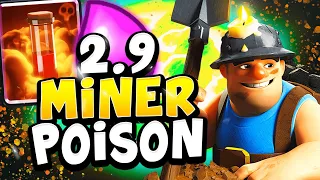 NEW 2.9 MINER CYCLE DECK! - CLASH ROYALE