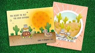 Intro to Cactus Border and Cactus Hillside Border + 2 cards from start to finish