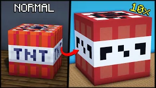 Minecraft But ALL Items Are 10x Bigger!