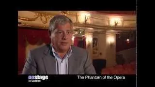 Cameron Mackintosh talks to onstage about Phantom and Les Mis