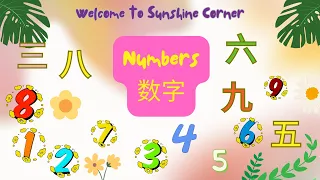 Learn Numbers 1-10 in mandarin Chinese with us, 中文数字 for Toddlers, Kids and Beginner
