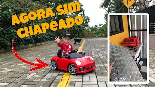 Projeto Rebaixando carrinho eletrico do meu Filho /Parte 2/ Vlog292Filmes