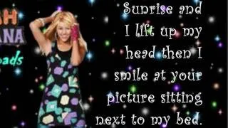 Hannah Montana Forever - "Been Here All Along (Still There For Me)" With Lyrics On Screen