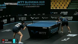 Wang Yidi vs Elizabet Abraamian | WTT Contender Laško 2021 | WS | QF