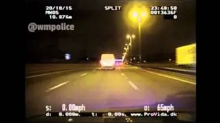 Police chase drunk driver at high speed