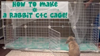 How to build a rabbit cage!