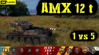 World of Tanks AMX 12 t Replay - 6 Kills 2.5K DMG(Patch 1.6.1)