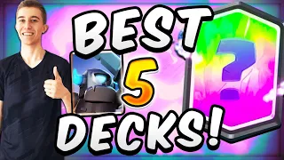 THESE ARE THE TOP 5 Decks in CLASH ROYALE! Ranking Best Decks (September 2020)!
