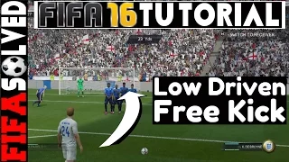 FIFA 16 Low Driven Free Kick Tutorial