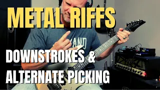 Heavy Metal Riffs - Downstrokes and Alternate Picking Exercises