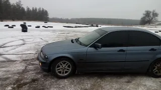 Bmw e46 дрифт зимой