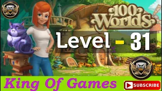 100 Worlds: Room Escape Game Level 31. (IOS Android) Gameplay Walkthrough @King_of_Games110 #viral