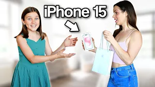 OUR DAUGHTER GETS HER FIRST PHONE *new iPhone 15* | Family Fizz