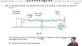 FM21 P22 Q4 Microwave Intensity Maxima & Minima | Feb/March 2021 | Cambridge A Level 9702 Physics