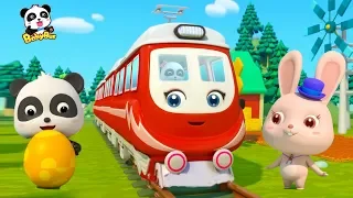 Small train in the egg | Kids song | Animation | Learning shape | Cartoon | BabyBus