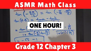 1 HOUR OF RELAXING ASMR Math Class Grade 12 Part 3 - Male Whispers, Markers & Whiteboard Sounds