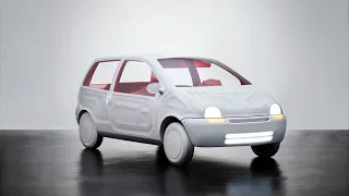 Sabine Marcelis reimagines Twingo as "inside-out car" with translucent steering wheel