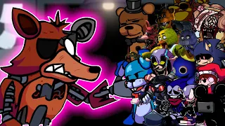 FNF VS 5 AM at Freddy's The Prequel - But ALL The Characters Sing Together 🎤 Five Nights at Freddy's