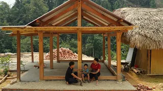 Build a solid wooden house - make a concrete foundation.Simple Life DH