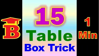 15 Table Box Trick