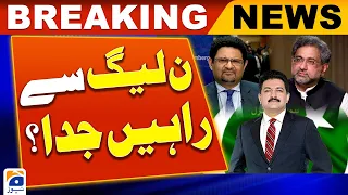 Shahid Khaqan Abbasi and Miftah Ismail want to leave PMLN? - Hamid Mir - Capital Talk - Geo News