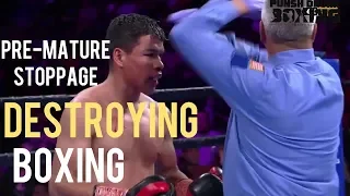 Boxing REFS Premature STOPPAGE is DESTROYING BOXING. Rigondeaux vs Ceja etc