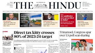 12 January 2024 | The Hindu Newspaper Analysis | Current Affairs 2024 #UPSC #IAS #Todays The Hindu