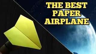 The best in the world, making paper airplanes with the best flying qualities, soars 450 feet