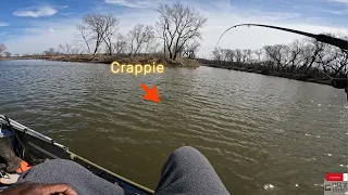 Flooded Creek Crappie Fishing