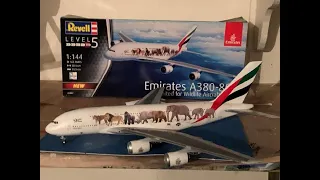 Revell 1/144 A380 Emirates wildlife livery | Scale Model Sniper