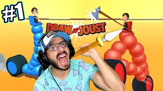 NOOB vs PRO vs HACKER en DRAW JOUST | Juegos Luky