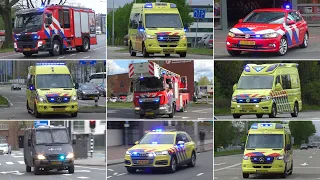 [QRT Inzet Emmen] Politie, Brandweer en Ambulances met spoed in verschillende plaatsen in Nederland!