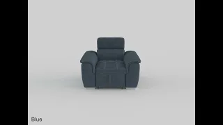 Denizen Chair with Pull-out Ottoman