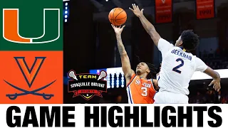 Miami vs Virginia Highlights | NCAA Men's Basketball | 2024 College Basketball