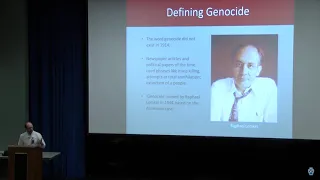 Holocaust and Genocide Lecture Series 2019 - February 19, 2019 - Sergio La Porta, Ph.D