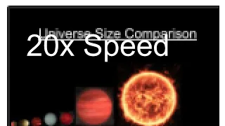 Universe Size Comparison Times Infinity Style but faster | 20x Speed Videos