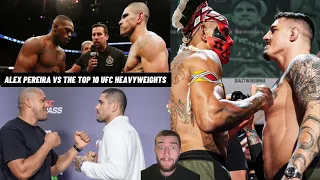 Alex Pereira Beats Nobody At Heavyweight ! Alex Pereira Vs The UFC Top 10 Heavyweights !