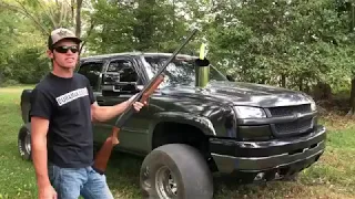 Guy SHOOTS his own TRUCK with SHOTGUN!!