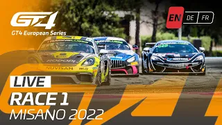 LIVE | Race 1 | Misano | GT4 European Series 2022 (English)