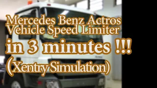 #Mercedes Benz Actros 2020 Xentry                          Vehicle speed limiter in 3 minutes !!!